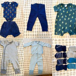 Lot of Hanna Andersson baby boy clothes size 75/12-18m